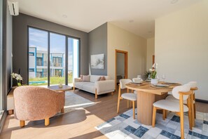 Suite, 2 Bedrooms, Garden View | Dining - Lotus Villas & Suites (Polygyros)