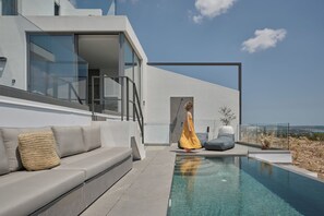 Pool - Villa Anthos | Sea-view Villa with Pool & Jacuzzi (Βερβεροντα,)