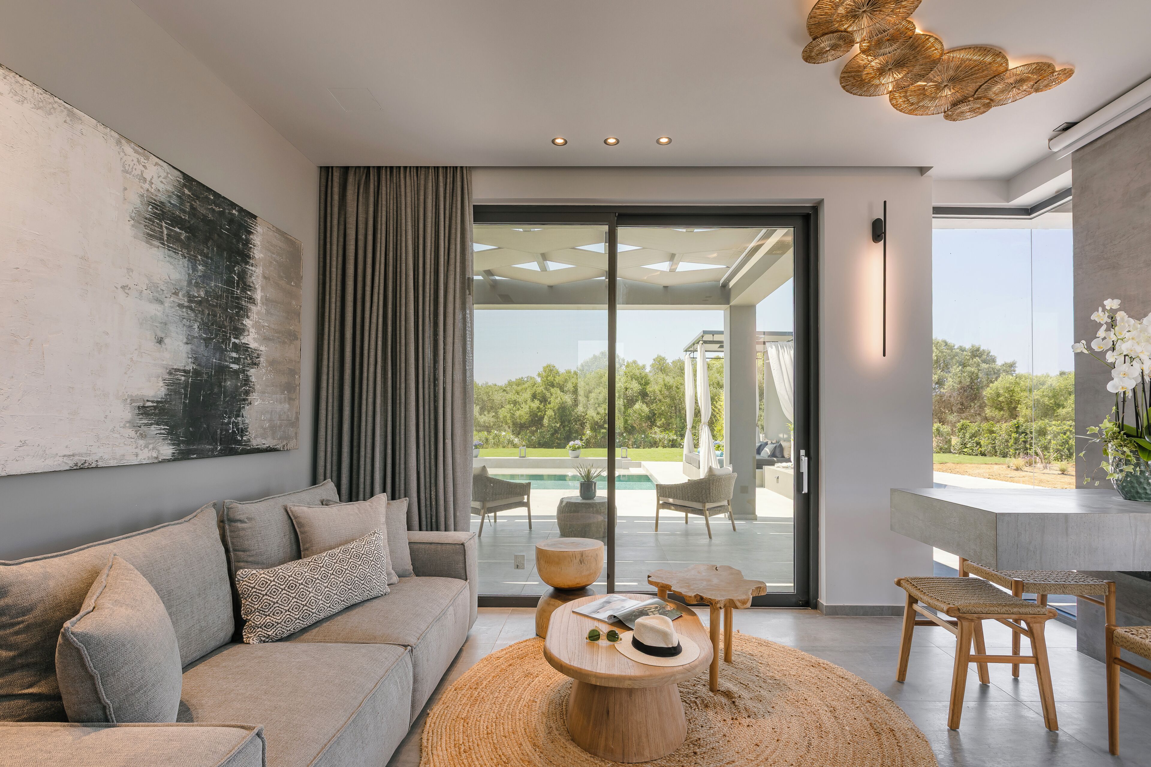 Aegiali Luxury Villa | Wohnbereich