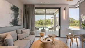 Aegiali Luxury Villa | Oppholdsområde