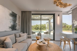 Living area - Helios Luxury Villas (Kefalonia)
