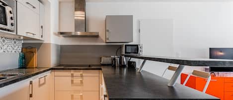 Microwave, dishwasher, toaster