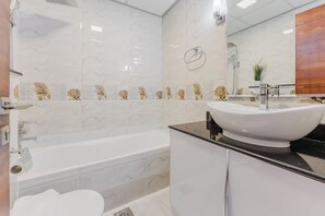 Exclusive Studio, Non Smoking, City View | Bathroom - PVH - Al Jawhara - Charming Studio (Dubai)