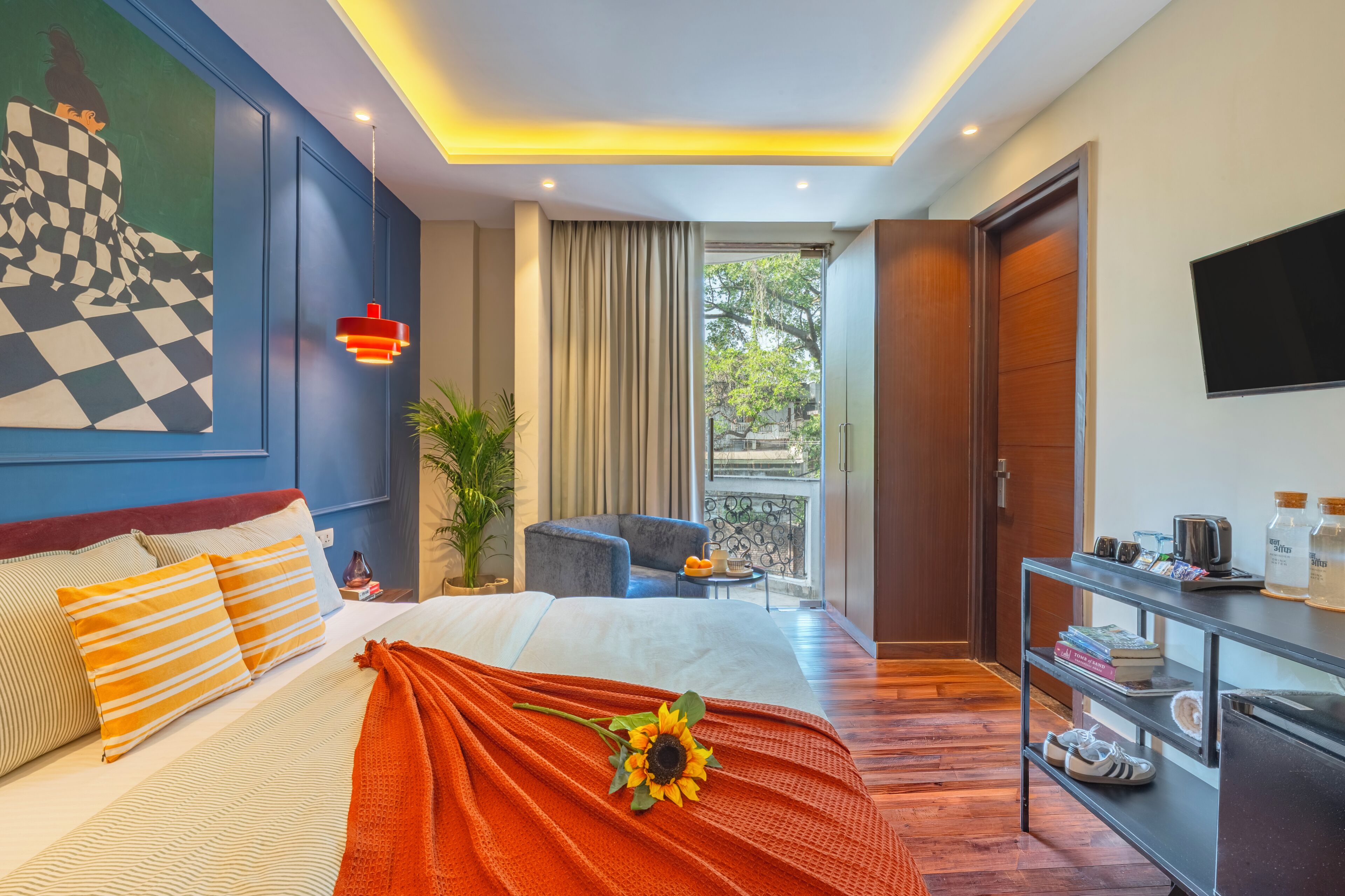 Family Quadruple Room, Balcony, City View | Desk, laptop workspace, iron/ironing board, free WiFi