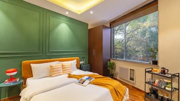 Family Quadruple Room, Balcony, City View | Desk, laptop workspace, iron/ironing board, free WiFi