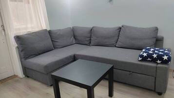 Apartment, 2 Bedrooms, Balcony | Living area