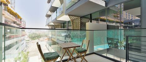 Exclusive Apartment, Non Smoking, Pool View | Balcony view