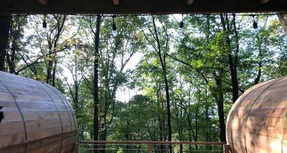 Canopy Treehouse - Glamp Design with Amazing Views, Wildwood, GA