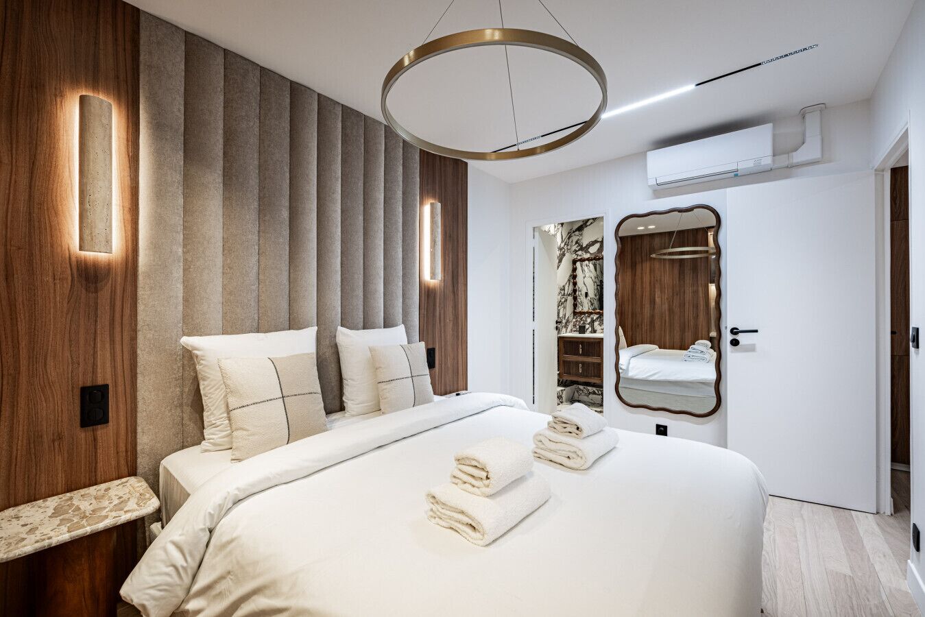 2 bedrooms, iron/ironing board, travel crib, WiFi