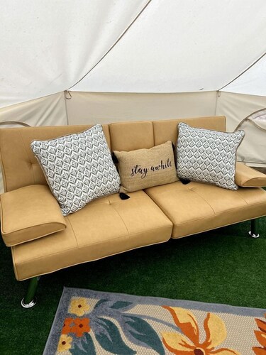 Lovely Bell Tent with Spacious Interior Great for Small Groups in Pennsylvania