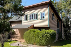 Exterior - Lakefront Cabin Rental with a Paddle Boat near Wisconsin Dells, Wisconsin (Tomah)
