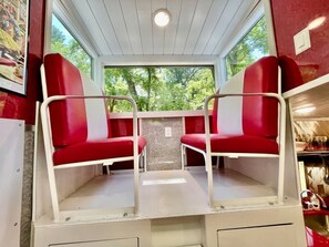 Interior - Romantic Caboose Great for Glamping Experiences in North Carolina (Clyde)