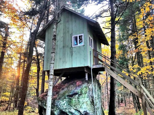 Enchanting Adirondack Cabin in the Treetops