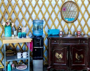 Interior - Charming Yurt Rental Nestled in the Forest near Friendsville, Maryland (Friendsville)