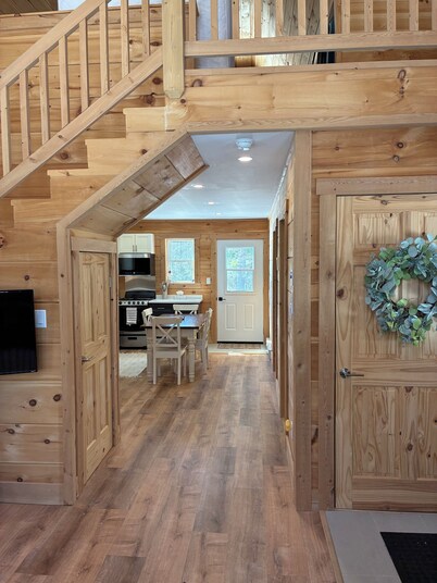Newly Built cabin in the woods. Steps from the Miramichi River and trails