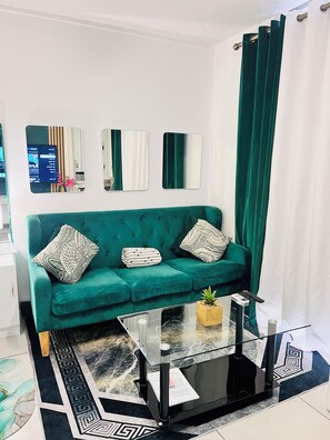Living area - City junction studio apartment in the CBD town (Windhoek)