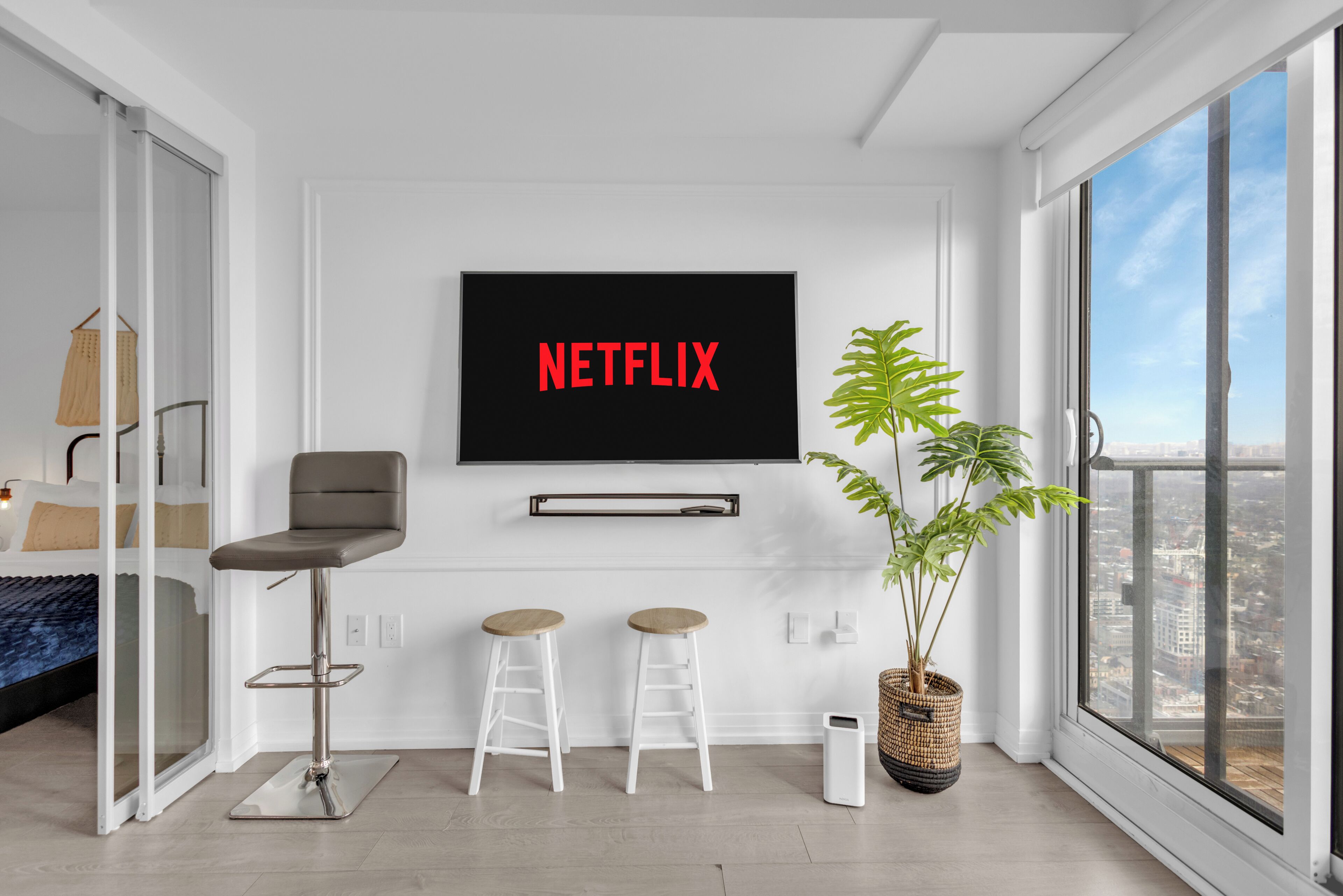 Suite Ville, 1 grand lit, non-fumeur, vue sur la ville | Aire de séjour