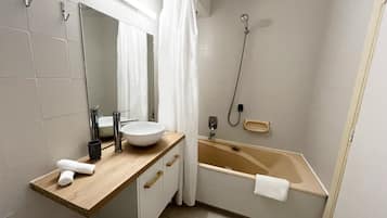 Hair dryer, towels