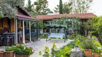 Familiehus - udsigt til have | Terrasse/gårdhave