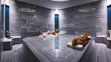 Sauna seca, massagens na praia
