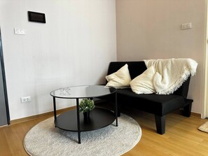 Condo, 1 Bedroom, Accessible, Balcony | Living area - BKK Oasis Stylish & Cozy Condo Near MRT 200m (Bangkok)