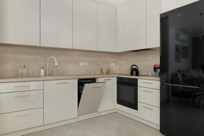 Fridge, oven, stovetop, dishwasher - Modern Apartment | Air Conditioning, Parking, Balcony (Kraków)