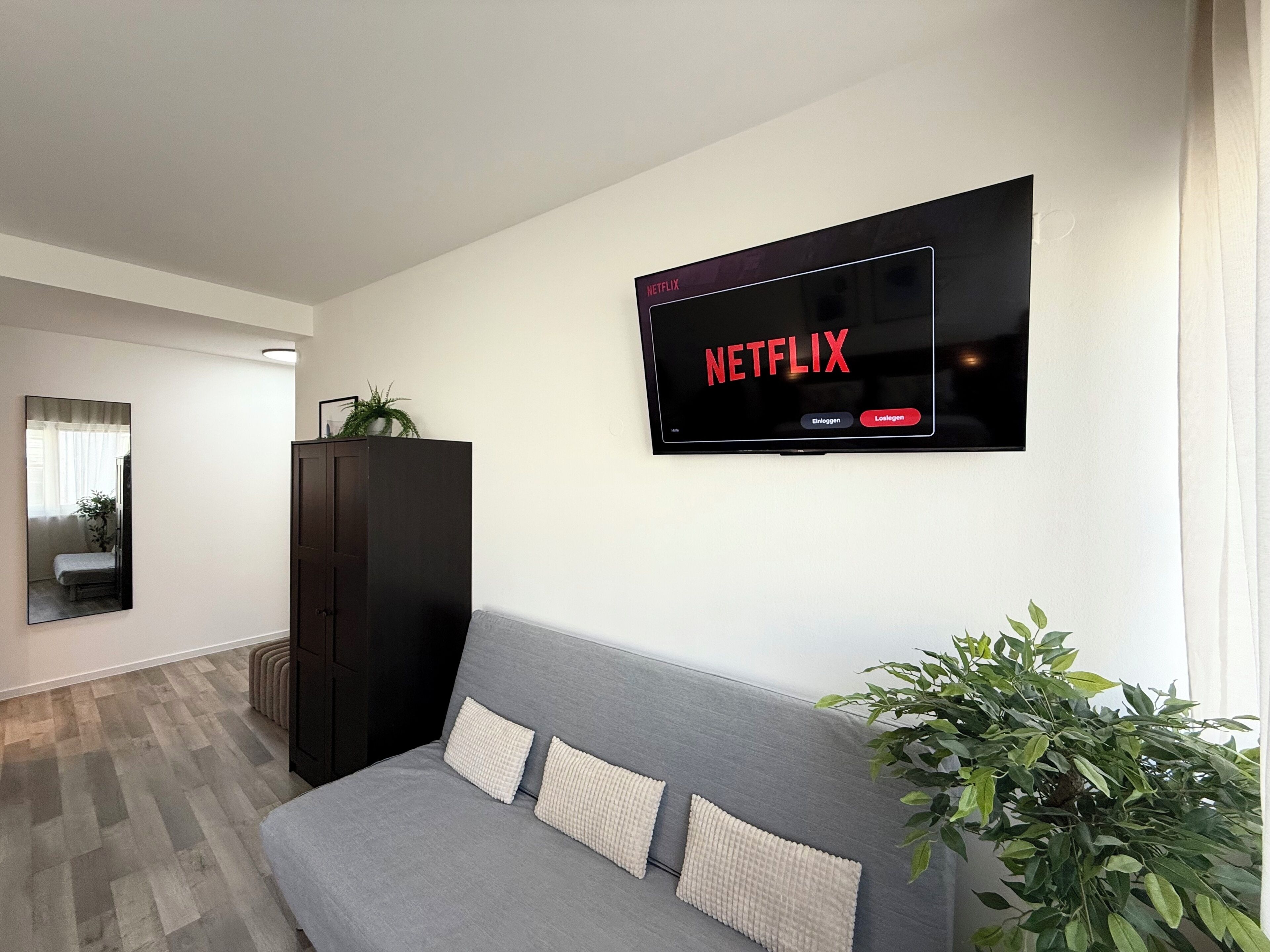 55-inch Smart TV with digital channels, Netflix, streaming services