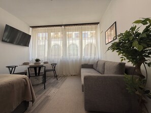 Comfort-Apartment, 1 Queen-Bett und Schlafsofa, Nichtraucher, Küche | Wohnbereich