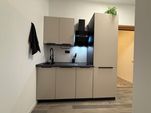 Superior Studio | Private kitchen | Full-size fridge, stovetop, espresso maker, coffee/tea maker