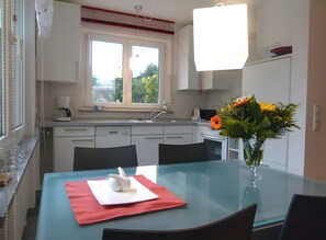Fridge, oven, stovetop, dishwasher - Apartment 'Am Lindenhof' with Balcony and Wi-Fi (Lindau (Bodensee))