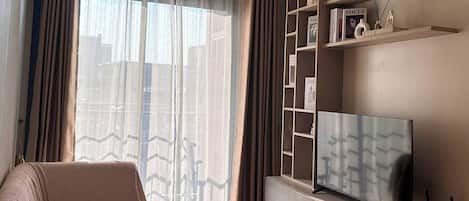 Appartement, 1 chambre, accessible aux personnes à mobilité réduite | Coin séjour