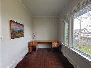 Interior - 3 bedroom, 1.5 bathroom furnished two story home downtown Traverse City in Boardman Neighborhood available for 30 day stays. Perfect for families and one or two dogs with large fenced-in backyard! (Traverse City)
