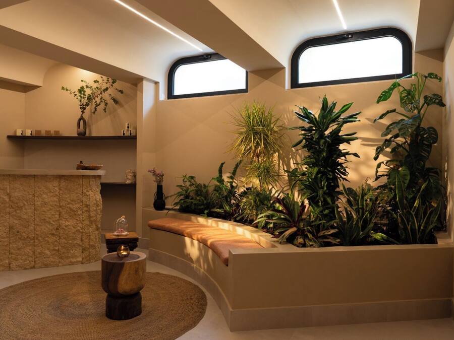 Salas de tratamientos para parejas, sauna, bañera de hidromasaje