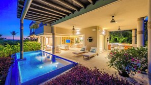 Terrace/patio - El Encanto Apartment with Pool by Golf Course in Punta Mita (Punta Mita)