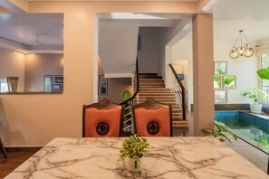 Deluxe Villa, Balcony | Dining - Alaya Stays 3 BHK Casa Bella Vista  (Nerul)