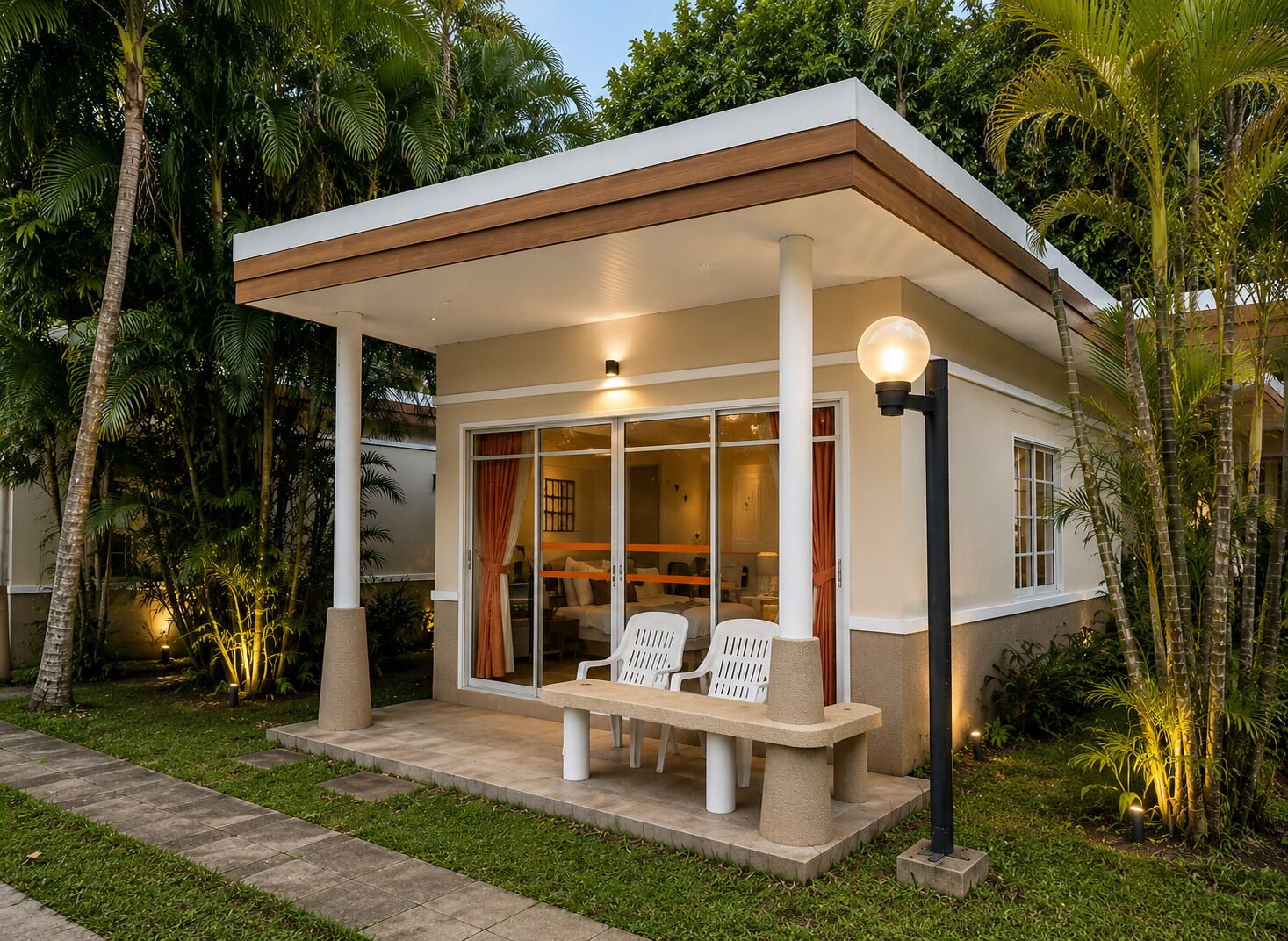 Deluxe Bungalow, Garden View | Terrace/patio