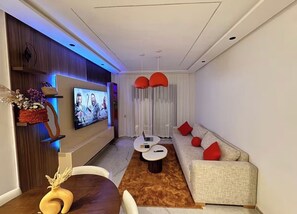 Living area - Studio Luxe-Wintering-Pool/M'Avenue/2min Station (Marrakesh)
