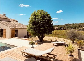 Terrace/patio - Le Mas des Vignes (Vaison la Romaine)