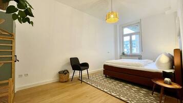 2 bedrooms, iron/ironing board, travel crib, WiFi