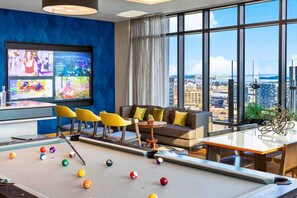 Games room - Luxury Seaport Stay | Rooftop & Pool (Boston, MA)
