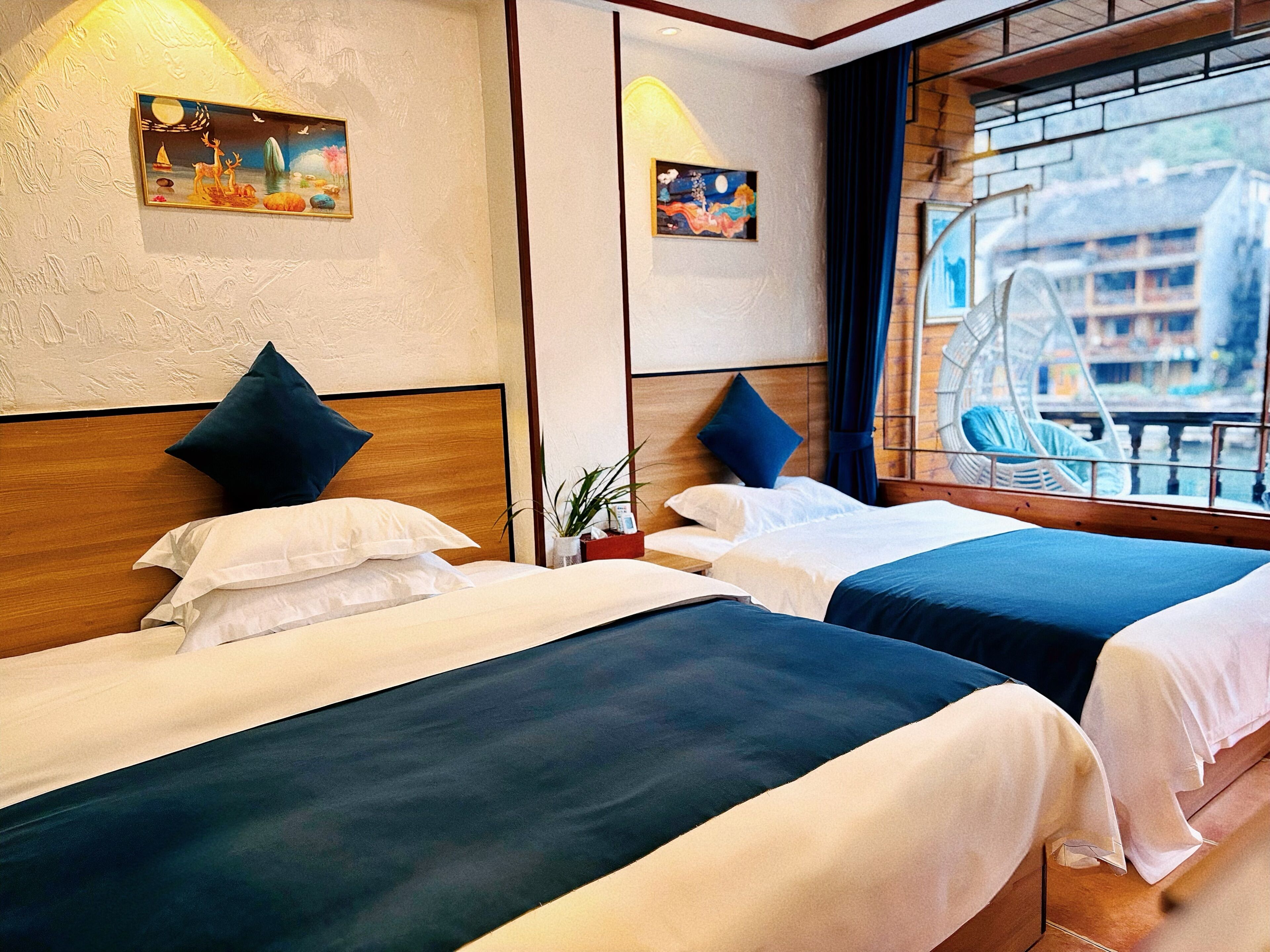 Family Twin Room, River View | View from room