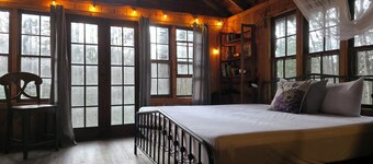 Wapack Trail Cabin Peterborough - camping with a king bed