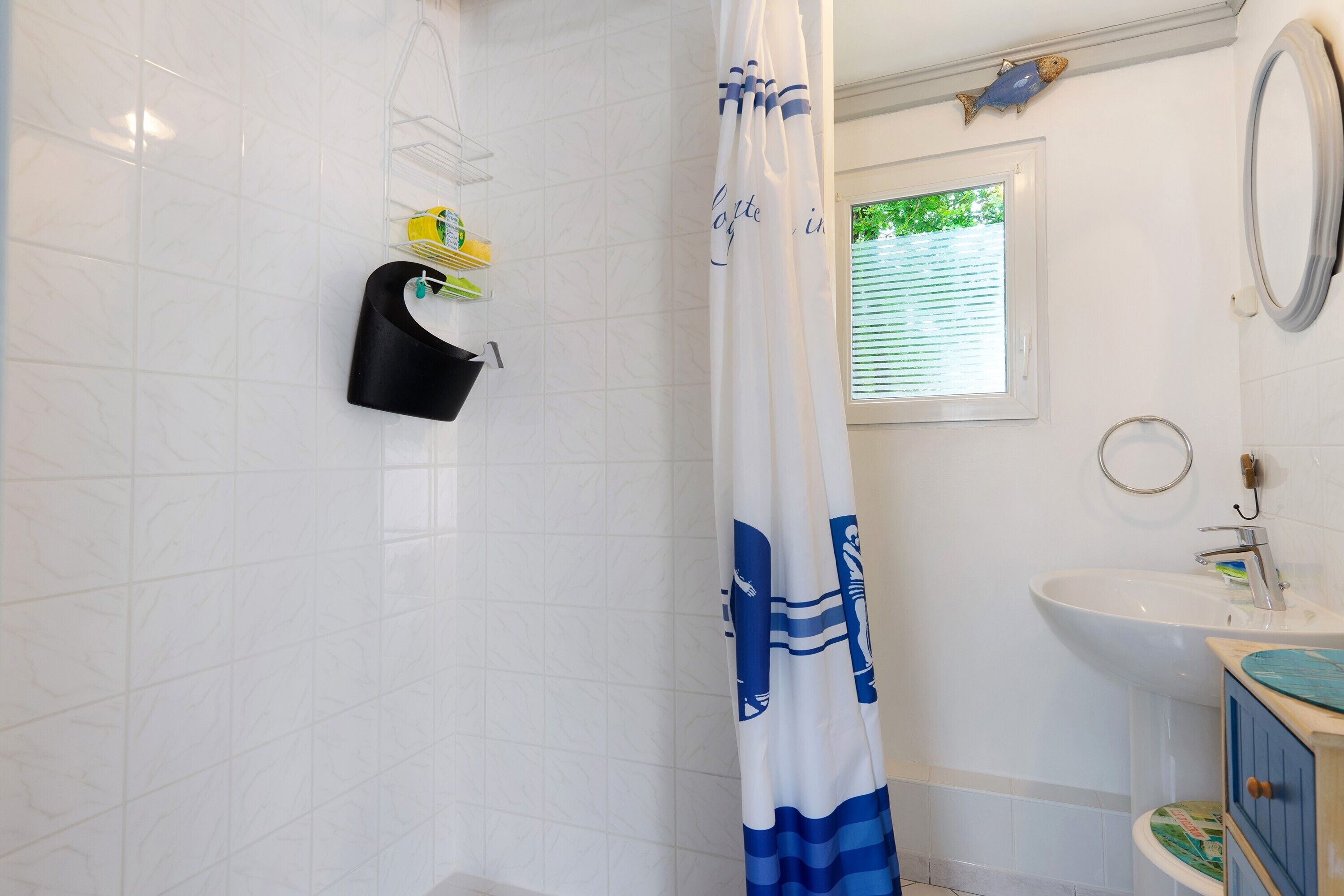 Een douche, een haardroger