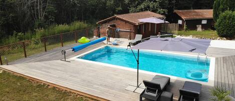 A heated pool