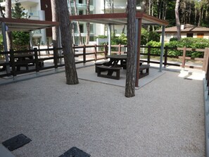 Apartment, 2 Bedrooms, Patio, Garden View | Terrace/patio - Enjoy a Private Gazebo in the Garden (Lignano Sabbiadoro)