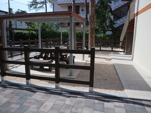 Apartment, 3 Bedrooms, Balcony, Garden View | Terrace/patio - Lovely Stay With Balcony and Garden (Lignano Sabbiadoro)