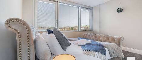 2 bedrooms, iron/ironing board, travel crib, WiFi