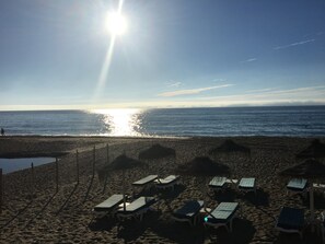Vlak bij het strand