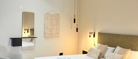 1 bedroom, desk, iron/ironing board