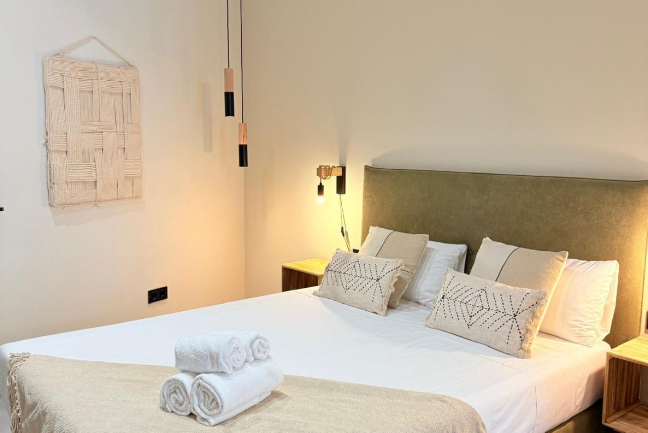 1 bedroom, desk, iron/ironing board